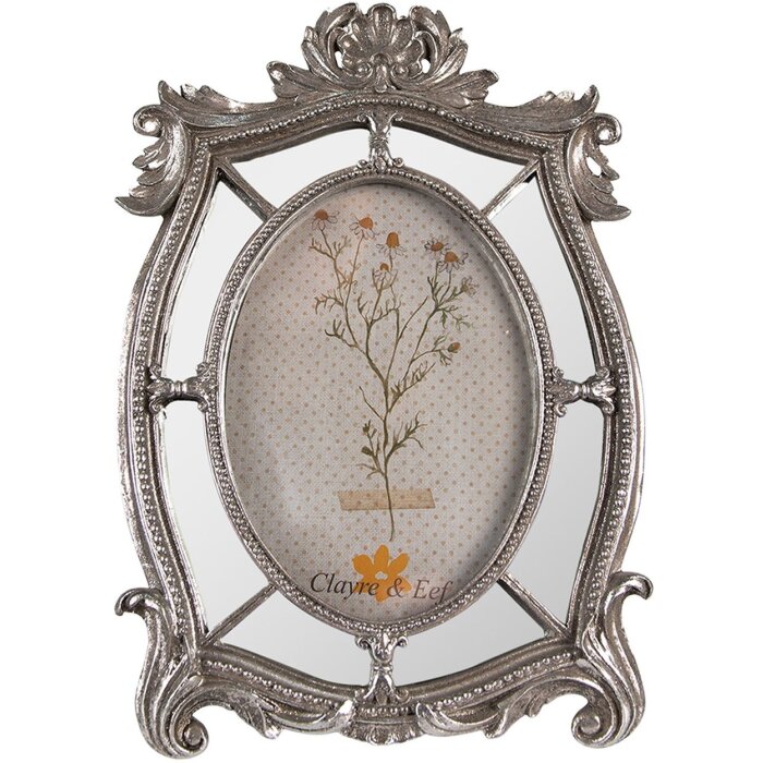 Clayre & Eef 2F0996 Photo Frame 20x3x29 cm - 13x18 cm Silver-coloured