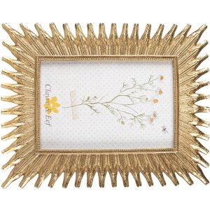 Clayre & Eef 2F1021 Photo Frame 17x1x22 cm - 10x15 cm Gold Coloured