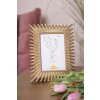 Clayre & Eef 2F1021 Photo Frame 17x1x22 cm - 10x15 cm Gold Coloured