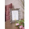 Clayre & Eef 2F1032 Photo Frame 16x2x20 cm - 10x15 cm Silver Coloured