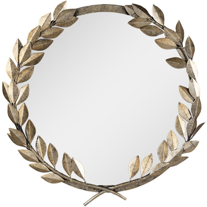 Clayre & Eef 52S288 Mirror Ø 55x4 cm Gold Coloured Wall Mirror