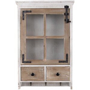 Clayre & Eef 5H0640 Wall Cabinet 38x14x58 cm White -...