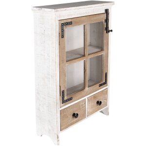 Clayre & Eef 5H0640 Wall Cabinet 38x14x58 cm White -...