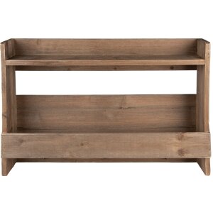 Clayre & Eef 5H0641 Wall Shelf 60x12x42 cm Brown