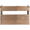 Clayre & Eef 5H0641 Wall Shelf 60x12x42 cm Brown