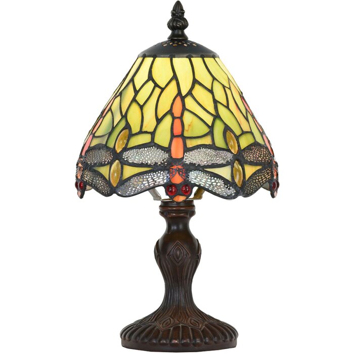 Clayre & Eef 5LL-5620 Table Lamp Tiffany Ø 18x30 cm E14-max 1x25W Green