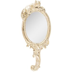 Clayre & Eef 62S274 Hand Mirror 12x4x23 cm Gold Coloured