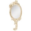 Clayre & Eef 62S274 Hand Mirror 12x4x23 cm Gold Coloured