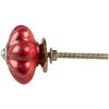 Clayre & Eef 65204 Door Knob Ø 4x4 cm Red