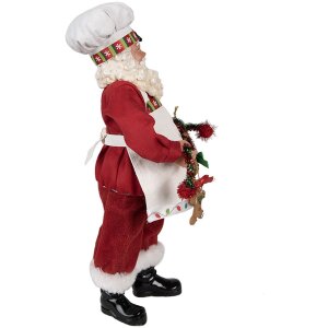 Clayre & Eef 65216 Decoration Father Christmas 16x8x28 cm Red