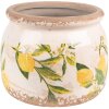 Clayre & Eef 6CE1535S Decoration Flowerpot Ø 12x9 cm Yellow