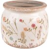 Clayre & Eef 6CE1551L Decoration Flowerpot Ø 20x15 cm Pink - Green