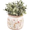 Clayre & Eef 6CE1551L Decoration Flowerpot Ø 20x15 cm Pink - Green