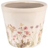 Clayre & Eef 6CE1555S Decoration Flowerpot Ø 12x10 cm Pink - Beige