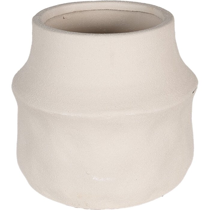 Clayre & Eef 6CE1568M Decoration Flowerpot Ø 15x13 cm Beige