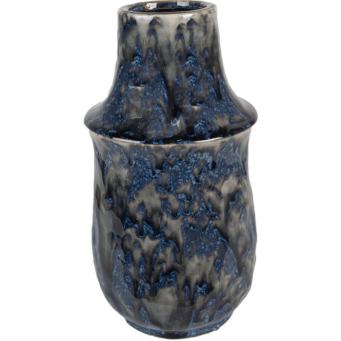 Clayre & Eef 6CE1571M Decoration Vase Ø 13x25 cm Blue