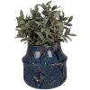 Clayre & Eef 6CE1573M Decoration Flowerpot Ø 15x13 cm Blue