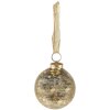 Clayre & Eef 6GL3845 Christmas Ball Ø 9x10 cm Gold Coloured