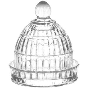 Clayre & Eef 6GL4218 Glass Bell Jar Ø 9x10 cm...