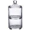 Clayre & Eef 6GL4260 Storage Jar with Lid Ø 10x21 cm Round