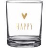 Clayre & Eef 6GL4369 Drinking Glass Ø 7x9 cm - 230 ml