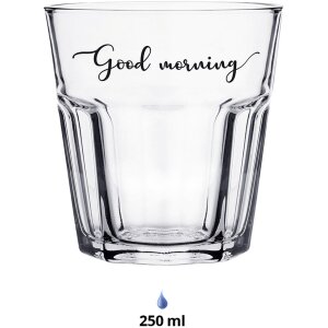 Clayre & Eef 6GL4371 Drinking Glass Ø 8x10 cm...