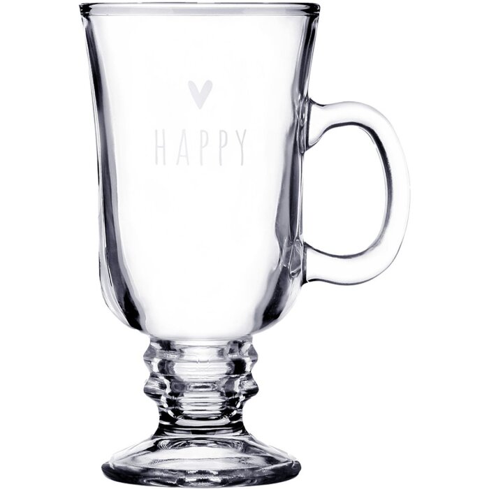 Clayre & Eef 6GL4373 Tea Glass 10x8x15 cm - 200 ml