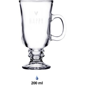 Clayre & Eef 6GL4373 Tea Glass 10x8x15 cm - 200 ml