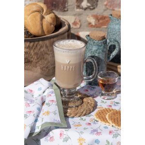 Clayre & Eef 6GL4373 Tea Glass 10x8x15 cm - 200 ml