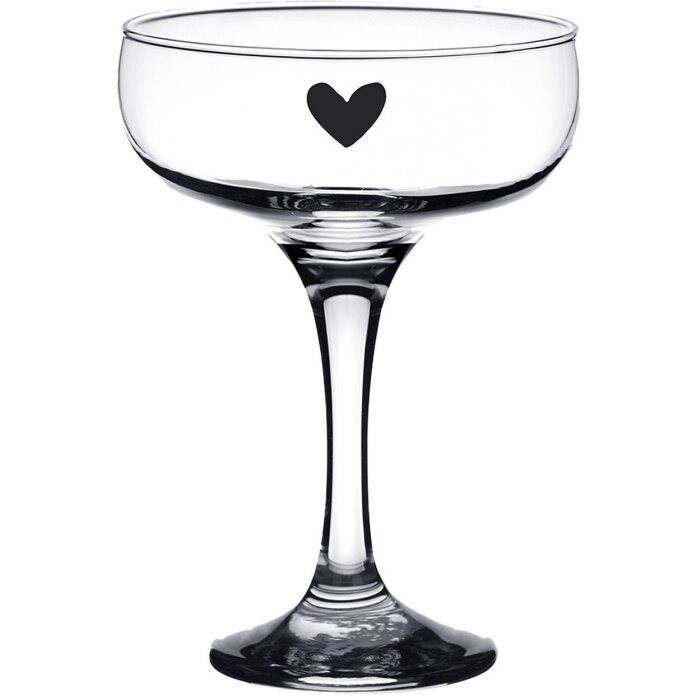 Clayre & Eef 6GL4376 Champagne Glass Ø 10x14 cm - 150 ml