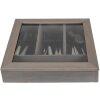 Clayre & Eef 6H1583G Cutlery Tray 30x30x8 cm Grey Square