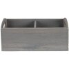 Clayre & Eef 6H1997G Container with Compartments 30x15x13 cm Grey Rectangle