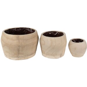 Clayre & Eef 6H2136 Flowerpot (Set of 3) Ø...