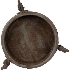 Clayre & Eef 6H2181 Decorative Bowl Ø 33x13 cm Brown - Grey Round