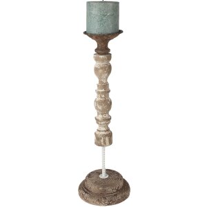 Clayre & Eef 6H2187 Candlestick Ø 17x51 cm...