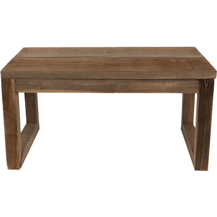 Clayre & Eef 6H2205 Planter Table 38x18x19 cm Brown Rectangle