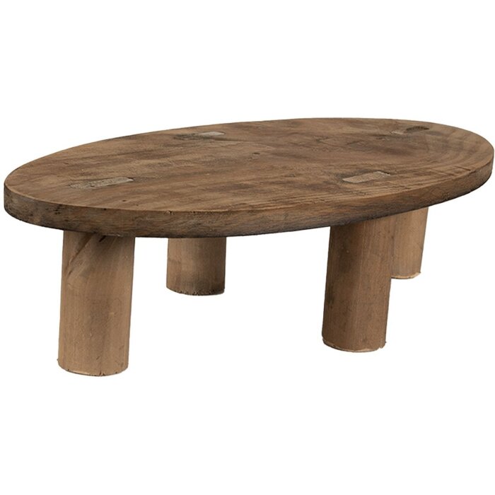 Clayre & Eef 6H2219 Planter Table 40x20x11 cm Brown Oval