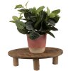 Clayre & Eef 6H2219 Planter Table 40x20x11 cm Brown Oval