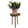 Clayre & Eef 6H2221 Planter Table Ø 24x36 cm Brown