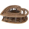 Clayre & Eef 6H2230 Basket Wood (3 pieces) 33x33x10 - 26x26x9 - 20x20x8 cm Brown