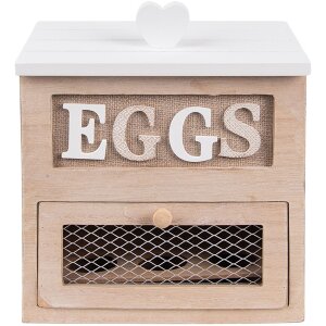 Clayre & Eef 6H2271 Egg Cupboard 18x9x20 cm Brown...