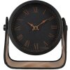 Clayre & Eef 6KL0783 Table Clock 23x8x22 cm - 1xAA Black - Brown