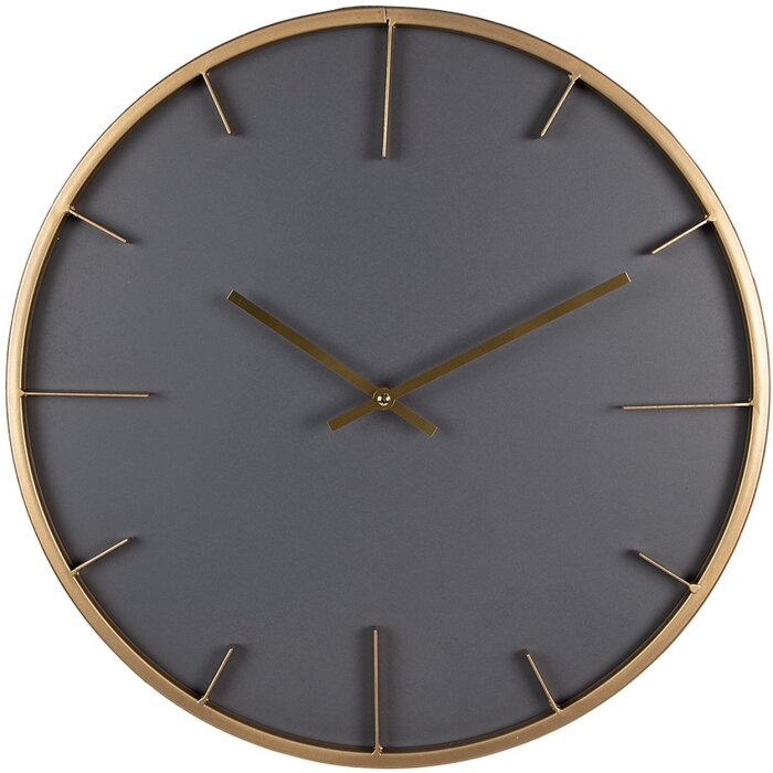 Clayre & Eef 6KL0795 Wall Clock Ø 45x4 cm - 1xAA Grey