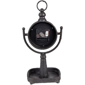 Clayre & Eef 6KL0798 Table Clock 15x11x34 cm - 1xAA Black