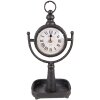 Clayre & Eef 6KL0798 Table Clock 15x11x34 cm - 1xAA Black