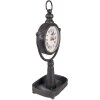 Clayre & Eef 6KL0798 Table Clock 15x11x34 cm - 1xAA Black