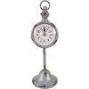 Clayre & Eef 6KL0799 Table Clock 12x12x38 cm - 1xAA Grey