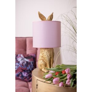 Clayre & Eef 6LMC0013GOP Table Lamp Ø 20x43 cm E27-max 1x60W Gold Coloured