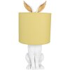 Clayre & Eef 6LMC0013WY Table Lamp Ø 20x43 cm E27-max 1x60W White - Yellow