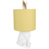 Clayre & Eef 6LMC0013WY Table Lamp Ø 20x43 cm E27-max 1x60W White - Yellow